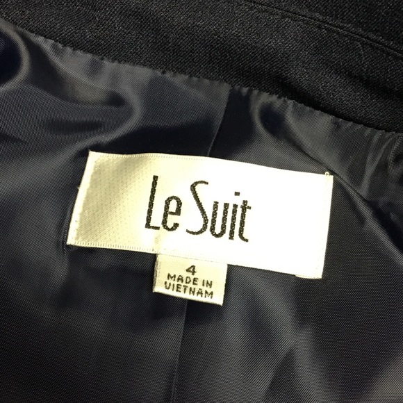 Le Suit navy blue blazer jacket size 4 - Picture 4 of 5